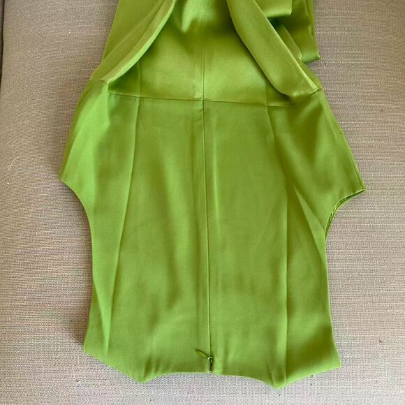 La Ligne NYC Alina Midi Dress Sz4/8 Peridot Green Elegant Cocktail Party Wedding - Picture 5 of 9